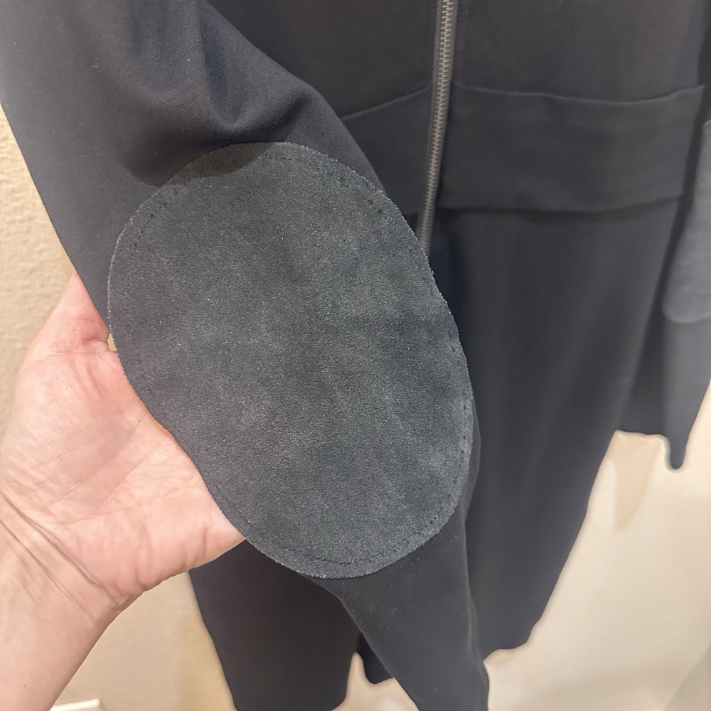 Burberry London Black Dress 10 Long Sleeve Knee Length Office Minimalist Luxury - Picture 12 of 14